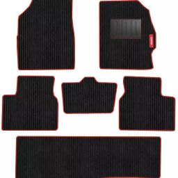 Elegant Cord Black & Red Carpet Car Mat Compatible With Tata Safari 2021 7 Seater Manual-picture-15