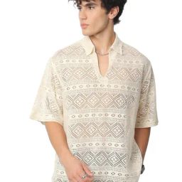 VASTRADO Core Fashion Ivory Self Design Shirt-picture-35