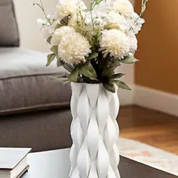 AARVI DECOR STUDIO White Chrysanthemum Artificial Flower-picture-26