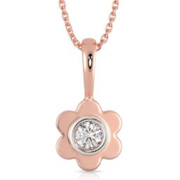 malabar gold and diamonds Malabar Gold & Diamonds 18k Rose Gold Pendant For Kids-picture-11