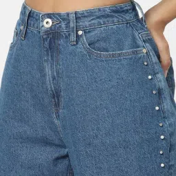 Only Blue Embellished Jeans image 5