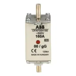 ABB 160A Centred Tag Fuse, NH00, 500V, OFAF00H1601SCA022627R1710 image 3