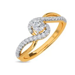 Kisna Diamond & Gold Jewellery Delimah 18k (750) Diamond & Gold Ring For Women-picture-45
