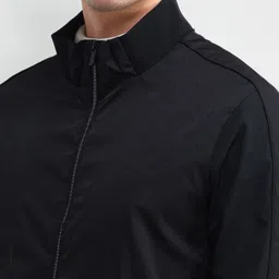 Arrow New York Men Mock Collar Solid Casual Bomber Jacket image 4