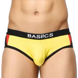 BASIICS by La Intimo Red & Yellow Printed Briefs (Pack of 2) image 2