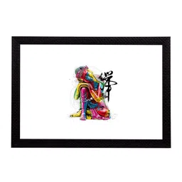 eCraftIndia Multicoloured Lord Buddha UV Wall Art-image-34