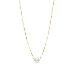 Birado Jewellery Gold-Plated Pearls Beaded Circular Shaped Pendant With Chain image 3