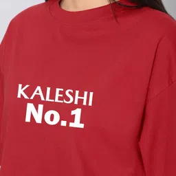 Besick Typography Printed Cotton Crop T-shirt image 4