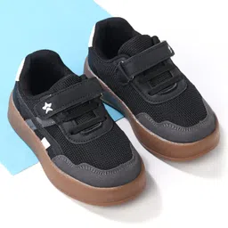 Cute Walk by Babyhug Sports Shoes With Velcro Closure & Tape Detailing - Black-picture-11
