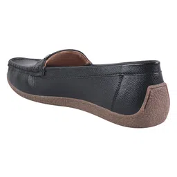 Shoetopia Metal Applique Detailed Loafers - Black image 3