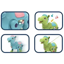 NEGOCIO Electric Cute Camel Pet Toy With Light And Music For Kids- PACK OF 1- COLOR MAY VARY image 2