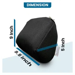 Sleepsia Memory Foam Car Headrest Cushion, Neck Rest Seat Pillow For Pain Relief, Balanced Softness Designed To Relieve Neck Pain, (Black) image 3
