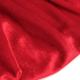 Babyoye Woven Frill Sleeves Solid Colour Party Frock with Sequined Bow Applique - Red image 5