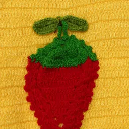CHUTPUT Kids Yellow Self Design Woolen Sweater image 4