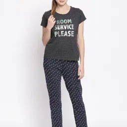 Dreamz by Pantaloons Anthra Melange Printed Top image 4