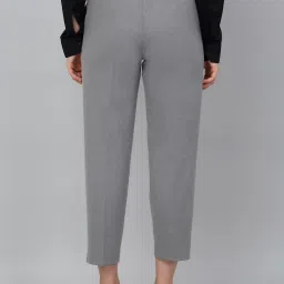 Cantabil Grey Regular Fit Mid Rise Trousers image 2