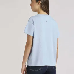 Pepe Jeans Blue Cotton Printed T-Shirt image 2