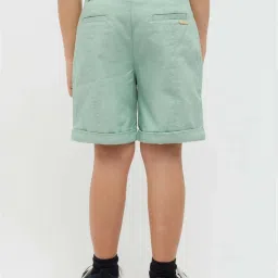 One Friday Kids Green Regular Fit Shorts image 2