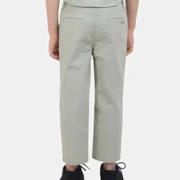 One Friday Kids Grey Regular Fit Trousers image 2