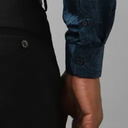 Allen Solly Blue Cotton Slim Fit Printed Shirt image 5