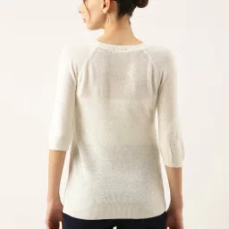 showoffff SHOWOFF Off White Regular Fit Top image 2