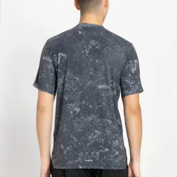 Adidas Black Slim Fit Logo Printed Sports T-Shirt image 2