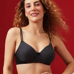 Clovia Black Printed Padded Bra image 2