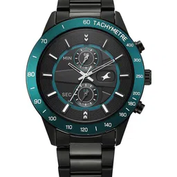 Fastrack Overdrive Quartz Black Round Dial Men's Watch - 3332KM01-image-78