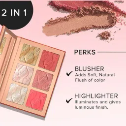 Character Glow & Blush Palette CBH001 - 48 gm image 4