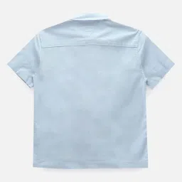 Tommy Hilfiger Boys Blue Solid Archive Fit Shirt image 2