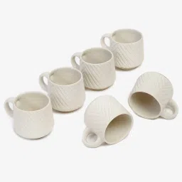 Fabindia Home Ivory Ceramic Anay Tea Cup (180ml) image 2
