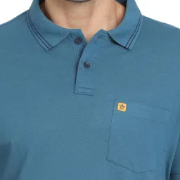 Turtle Blue Slim Fit Polo T-Shirt image 5