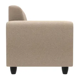 Godrej Interio Rewind Grey Leatherette 1 Seater Sofa image 5