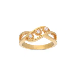 C. Krishniah Chetty Group 22k Graceful Infinity Gold Ring with Cubic Zirconia for Women image 2