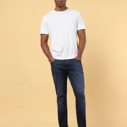 Wrangler Dark Blue Cotton Skinny Fit Jeans image 5