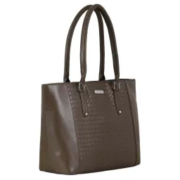 Toteteca Beige Textured Medium Tote Handbag image 5
