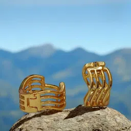 SHREE KRISHNA SHOPPING Gold-Plated Brass Earrings-picture-11