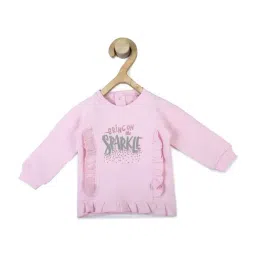 Allen Solly Junior Pink Cotton Printed Full Sleeves Sweatshirt-picture-30