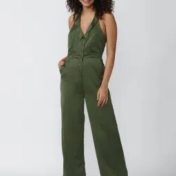 Forever 21 Green Jumpsuit-image-98