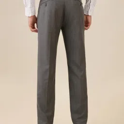 Park Avenue Dark Grey Polyviscose Slim Fit Formal Trosuers image 2
