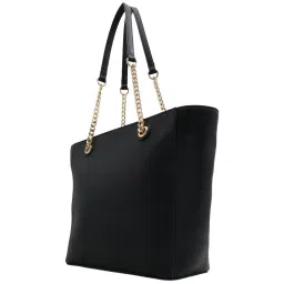 Aldo Black Textured Large Tote Handbag image 2