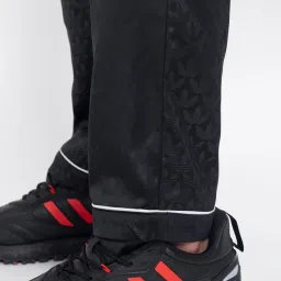 Adidas Originals Black Regular Fit Self Pattern Trackpants image 5
