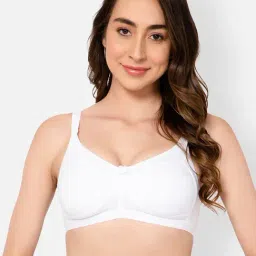 Clovia White Full Coverage Non-Padded Everyday Bra-image-22