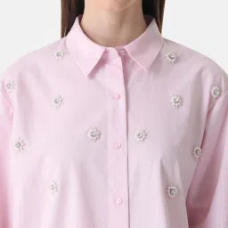 Kazo Boxy Fit Embellished Shirt image 5