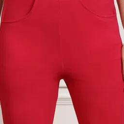 Melon by PlusS Pink Regular Fit Mid Rise Trousers image 5