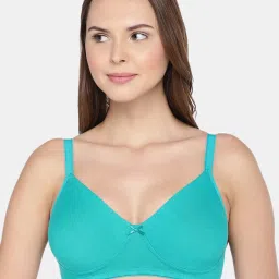 Inner Sense Green Cotton Seamless Bra - Pack Of 3 image 5