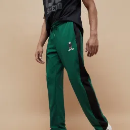 Fame Forever by Lifestyle Green Cotton Relaxed fit Print Track Pant image 2