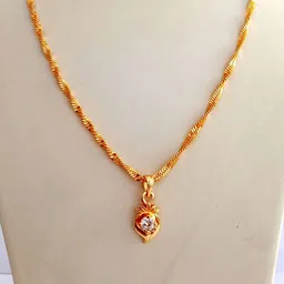Nawab Collection Gold-Plated Alloy Pendants with Chains-picture-27