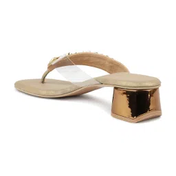Inc.5 Women's Antique Gold Thong Sandals image 5