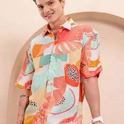 Mast & Harbour Printed Relaxed Fit Shirt-picture-31